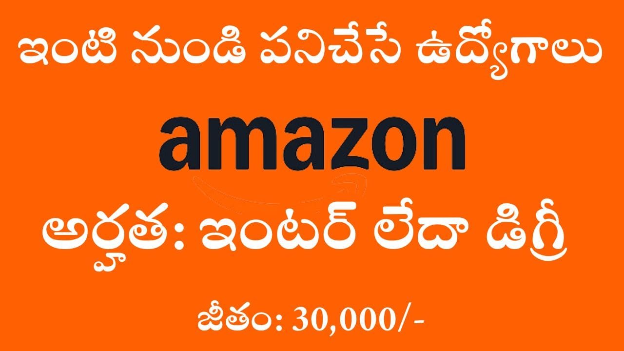 Amazon Work From Home Jobs Telugu
